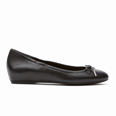 Rockport Total Motion Hidden Tied Ballet Flache Schuhe Damen Schwarz JRM-901385